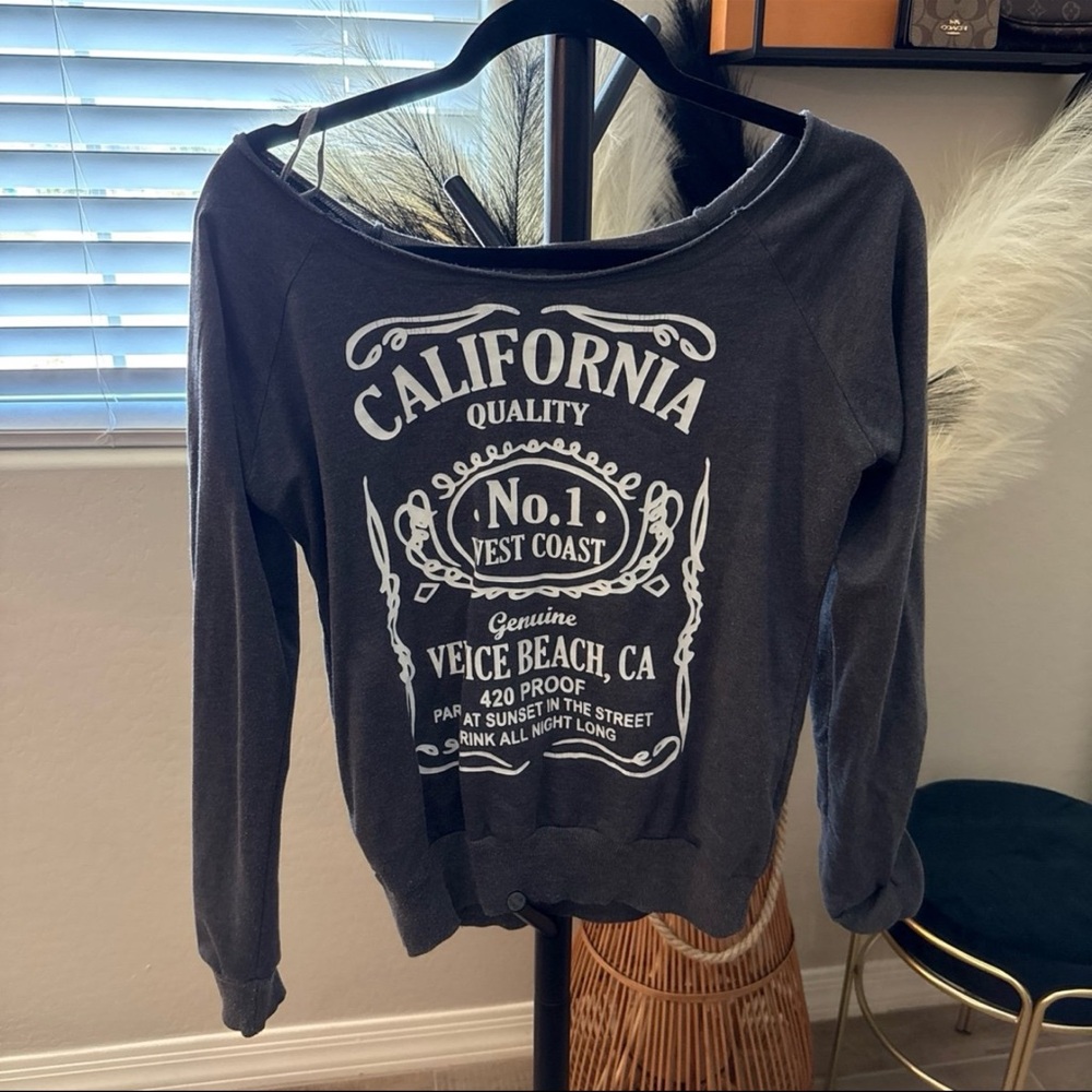 Gray California Graphic Sweatshirt